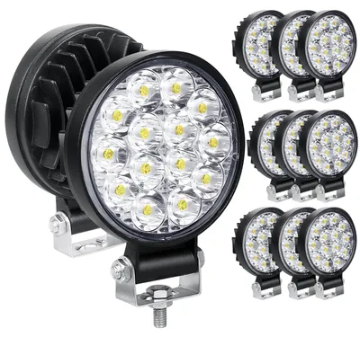 Obrázek produktu pro 10 kusů mini LED pracovní světlo, průměr 3.2 palce, 42 W, reflektor, osvětlení pro vozidla, 12 V