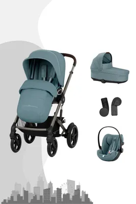 Produktbild von Cybex Talos S Lux Buggy mit faltbarer Babywanne, Farbe:Stormy Blue