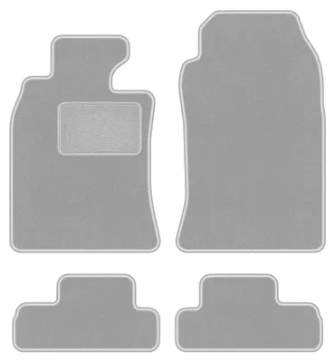 Immagine prodotto di Tappetini in moquette per Mini Cooper R52 2004-2008 (cabrio) – set 4 pezzi, grigi, su misura – Wielganizator OSLO