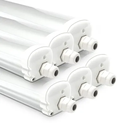 Produktbild von hoftronic LED Feuchtraumleuchte 150cm 48W 5760lm IP65 6500K Weiß Set 6 Stück