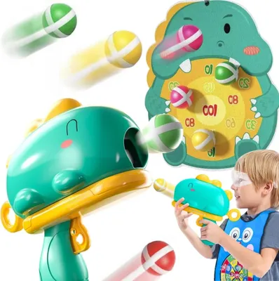 Produktbild von WOOPIE Pfeile Dinosaurier-Dartspiel Ballpistole Klettverschluss Zielscheibe Punkte Schießen