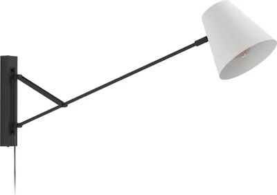 Produktbild von FORCADET Wand-/Deckenleuchte Lampe Beleuchtung - L18 x H40,5 x AL90,5 cm - schwarz, grau - IP20