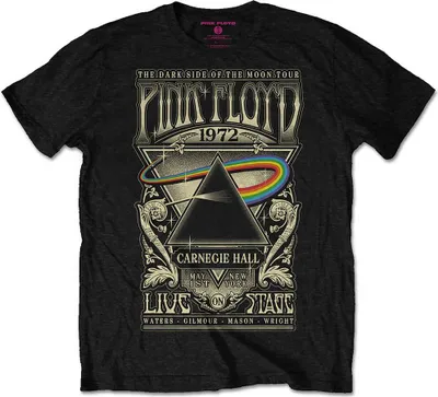 Produktbild von Pink Floyd Carnegie Hall Poster Black S T-Shirt