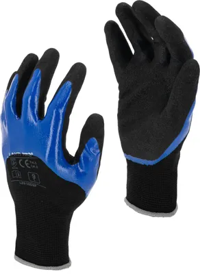 Produktbild von Salzstoffhandschuhe Schwarz-Blau L221010P, Karte, "10", Ce, Lahti