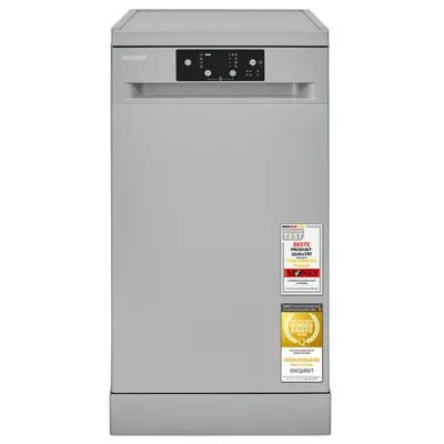 Produktbild von Geschirrspüler Unterbaufähig | Exquisit GSP59109-451D silber | 9 Maßgedecke | 4 Programme | Aquastop-Schlauch | 49 dB | Geräuschklasse C | Silber