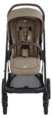 Produktbild von Joie Chrome2 Trio Raven Complete 3-in-1 Set – inkl. i-Snug2 i-Size Babyschale, Adapterset & Regenverdeck, umkehrbarer Sitz, 5-Punkt-Gurt, Cashew