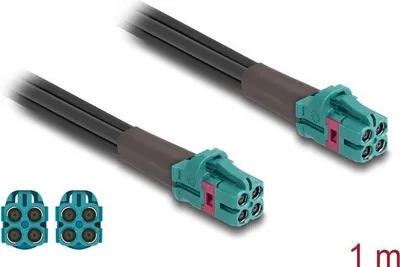 Produktbild von DELOCK Kabel Mini FAKRA Z Buchse quad zu Mini FAKRA Z Bu qua