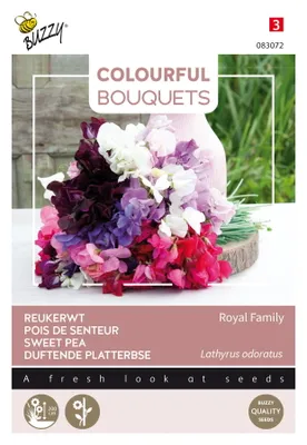 Produktbild von Buzzy Colourful Bouquets Royal Family (lathyrus) Samen - Ca. 5 gr | Buzzy_083072