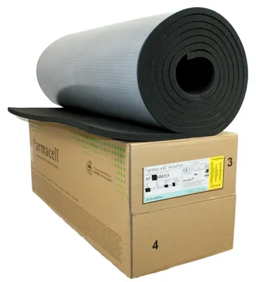 Productafbeelding van Armaflex isolatiemat - Zelfklevend - 6 mm - 1 m x 1 m - Rubberisolatiemat