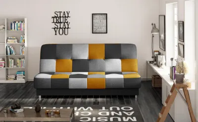 Produktbild von Krudox CAY 3 Sitzer Schlafsofa mit Schlaffunktion Bettkasten und Stauraum 192 cm Liegefläche 117 x 192 cm Stoff Soro 100 93 83 40