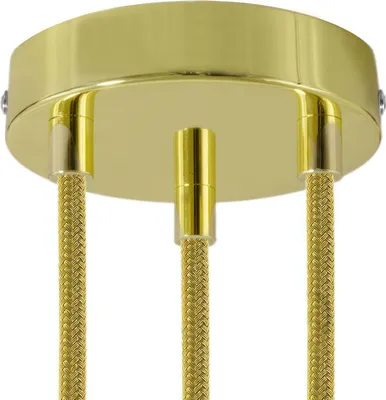 Zdjęcie produktu dla Creative Cables Krm573fgoterm Zestaw metalowych cylindrycznych lamp sufitowych złoty złoty jeden rozmiar