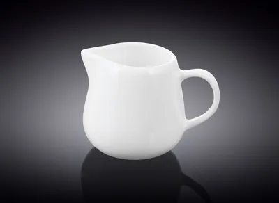 Image de Pot à lait et à crème Wilmax 200 ml, porcelaine blanche WL-995005/A