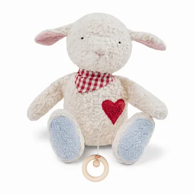 Produktbild von Efie  Baby Spieluhr Schäfchen – Melodie Guten Abend, Gute Nacht, Kuschelspieluhr aus kbA Baumwolle,  Germany