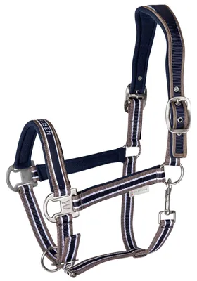 Imagen del producto de Waldhausen - Cabresto deportivo de nylon, color azul noche/taupe, modelo VB