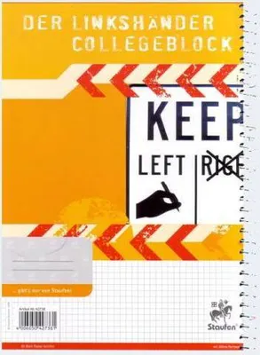 Produktbild von Staufen® Collegeblöcke Linkshänder Lineatur 22 kariert DIN A4 ohne Rand
