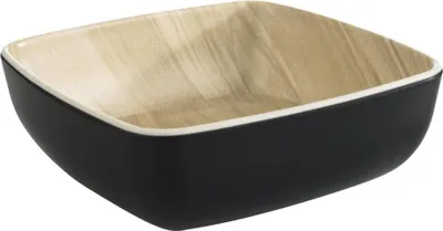 Produktbild von APS 84937 Schale FRIDA, Melamin, 12,5 x 12,5 cm, Höhe 4,5 cm, schwarz/Holzoptik
