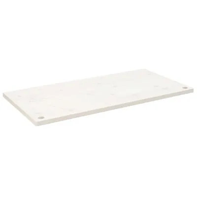 Produktbild von Schreibtischplatte Weiß 100x50x2,5 cm Massivholz Kiefer