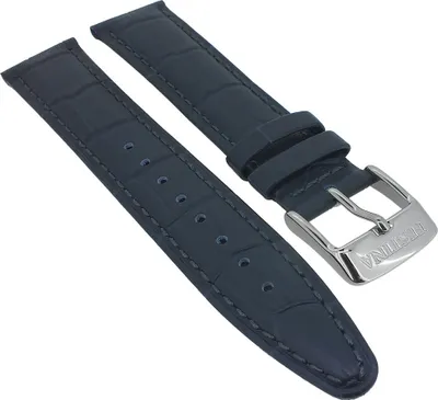 Produktbild von Festina â–º Uhrenarmband 22mm blau Leder Krokoprägung Naht â–º F20284