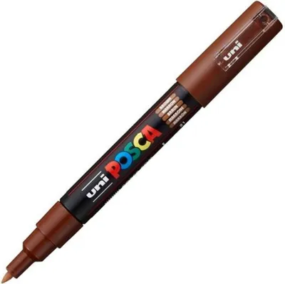 Productafbeelding van Faserkleurstift Uni Posca PC-1MC, bruin, verpakking met 6 stuks