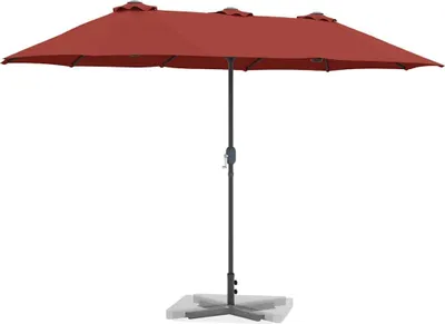 Image de Parasol de jardin Terre cuite 370 x 197 x 239 cm