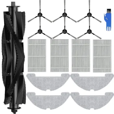 Ersatzteil-Set für Roboterstaubsauger: 1 Hauptbürste, 6 Seitenbürsten, 4 Filter