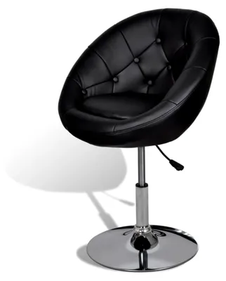 Produktbild von Barhocker Chesterfield Lounge Sessel Barstuhl Drehsessel Hocker schwarz