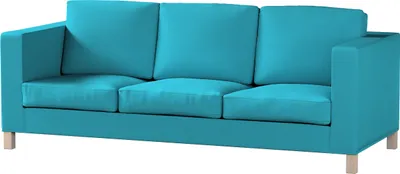 Produktbild von Dekoria Bezug für Karlanda 3-Sitzer Sofa nicht ausklappbar, kurz, türkis, Bezug für Karlanda 3-Sitzer, kurz