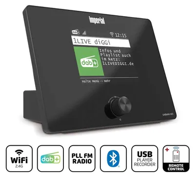 Produktbild von Kompaktes Hybridradio mit Bluetooth, DAB+, FM und Internet
