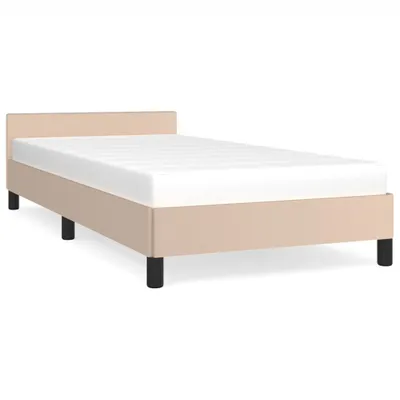Immagine prodotto di vidaXL Struttura letto con testiera senza materasso Cappuccino 90x200 cm