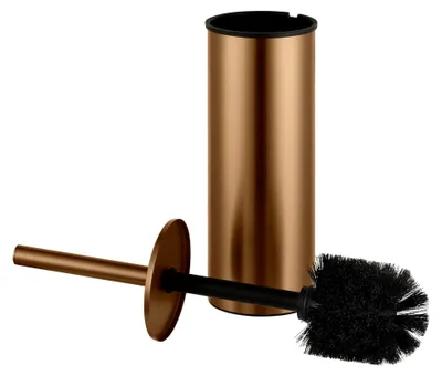 Produktbild von Nemo 4-teiliges Badezimmer-Accessoires-Set – Kupfer – Toilettenbürste, Toilettenpapierhalter, Seifenspender & Handtuchhaken