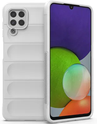 Produktbild von Galaxy A22 4G Hülle, Weich TPU Silikon Stossfest Anti-rutsch Schutzhülle für Samsung Galaxy M32 4G / A22 4G Weiß
