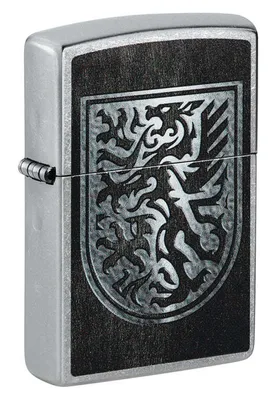 Produktbild von Zippo Sturmfeuerzeug - Dragon Design - Tumbled Chrome, 540 Fusion - Nachfüllbar für lebenslange Verwendung - Geschenkbox - Metallgehäuse - USA