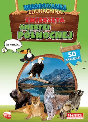 Immagine prodotto di Kolorowanka dla dzieci Zwierzęta Ameryki Północnej z naklejkami
