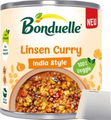 Produktbild von Bonduelle Linsen Curry (400g Dose) + usy Block