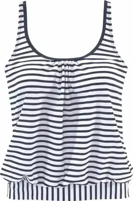 Produktbild von VENICE BEACH Oversize-Tankini-Top 22669 white-navy-s 38
