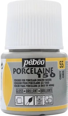 Produktbild von Pebeo Porcelaine 150, 45 ml, 55 Grau