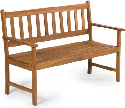 Zdjęcie produktu dla Ławka ogrodowa, 2-osobowa, Fieldmann FDZN 4013-T, drewno akacjowe, 122 x 57 x 85 cm, nośność 190 kg