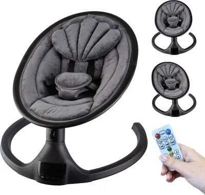 Produktbild von X Adventure Elektrische Babywippe Rocco Velvet Anthrazit