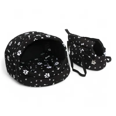 Image de Sac pour chien Sac de transport + niche Maison pour chien [ marron ]