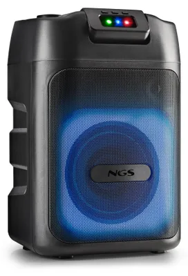 Obrázok produktu pre Prenosný reproduktor – 80 W, Bluetooth 5.2 – Stereo zvuk – Funkcia karaoke – Plastové puzdro