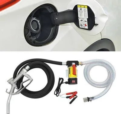 Produktbild von Dieselpumpe, elektrisch, selbstansaugend - 12V, 175W - Fördermenge: 45 Liter pro Minute - Materialien: Kupfer, Gusseisen, PVC - Vielseitig einsetzbar