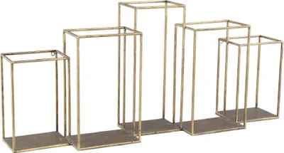 Produktbild von PTMD - Rumpa Wandregal - Gold - 93 x 19,5 x 41,5 cm
