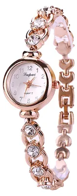 Produktbild von Mode Quarzuhr Crystal Alloy Bracelace Damen Armbanduhr Damen Armbanduhr