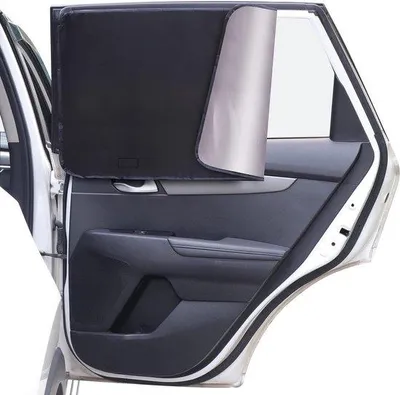 Productafbeelding van Famanu Automatische zonwering voor auto's - Magnetisch, UV-bescherming, warmte reflecterend, zwart