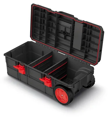 Produktbild von Kistenberg Werkzeugkiste X Block Wagon Pro 80 KXB8040W, Modulkiste mit Rädern