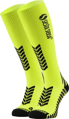 Produktbild von Sesto Senso Sportliche Kniestrümpfe Uni Hohe Atmungsaktive Sportsocken Gelb 39-42
