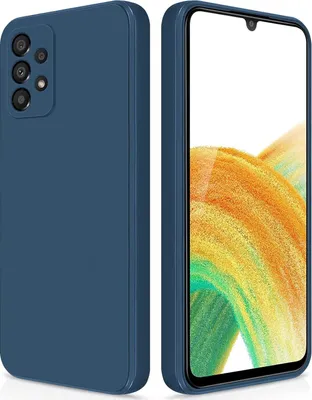 Image de Etui silicone fin pour Samsung Galaxy A33 5G silicone liquide, mat, résistant aux rayures bleu