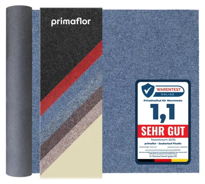 Produktbild von Primaflor Sauberlauf PICOLLO - Blau - 1,00m x 11,00m