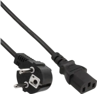 Obrázok produktu pre InLine B-16647E, 1 m, CEE7/7, C13 zviazané, H05VV-F3G