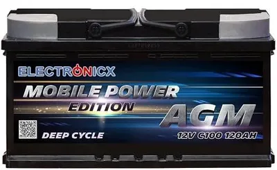 Zdjęcie produktu dla Akumulator agm 12V 100AH deep cycle bezobsługowy kamper przyczepa fotowolta